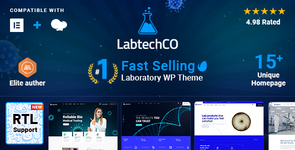 LabtechCO | Laboratory & Science Research WordPress Theme