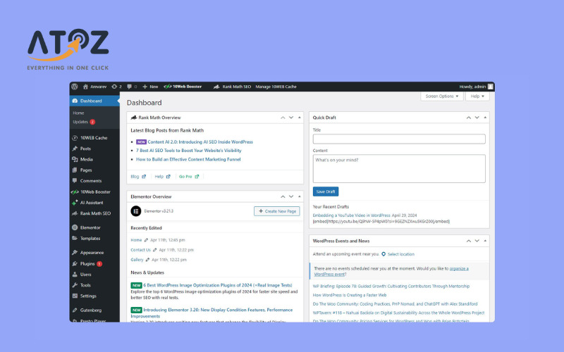 Thay đổi mật khẩu WordPress qua user dashboard