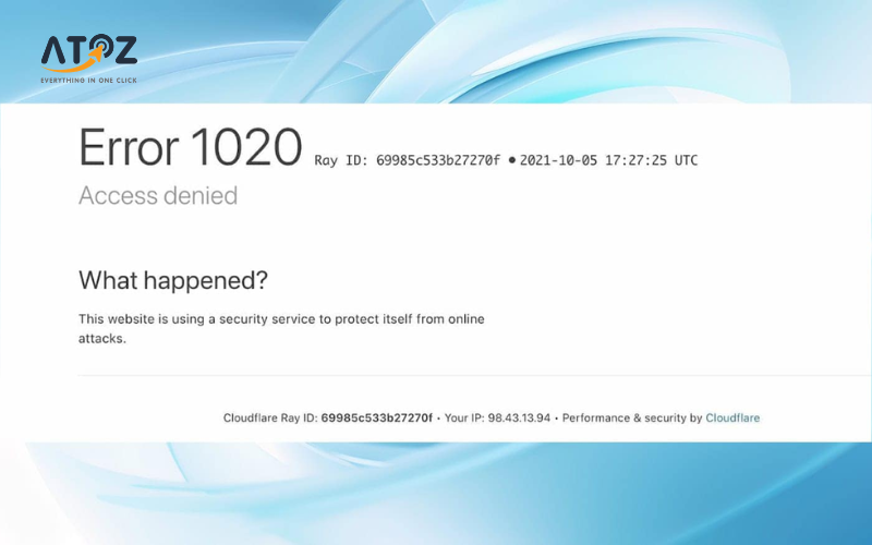 Error 1020 Access Denied: Nguyên nhân và 6 cách khắc phục nhanh nhất
