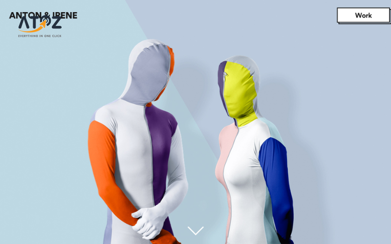 Anton & Irene dùng parallax nhẹ nhàng, cân bằng giữa thẩm mỹ và nội dung dễ đọc