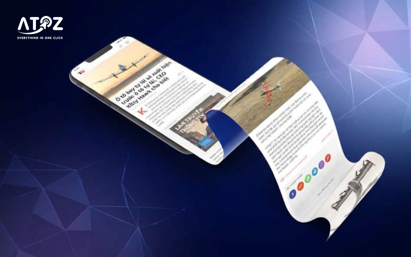 Infinite scroll cho phép nội dung tải liên tục khi cuộn trang, không cần phân trang