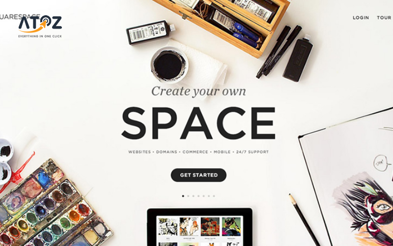 Cấu trúc website trong Squarespace