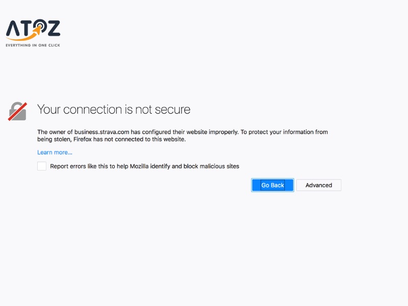 Cảnh báo 'Your Connection Is Not Secure' chỉ ra vấn đề với giao thức SSL