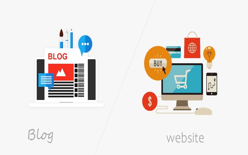 Blog khác website như thế nào? Nên lựa chọn blog hay website