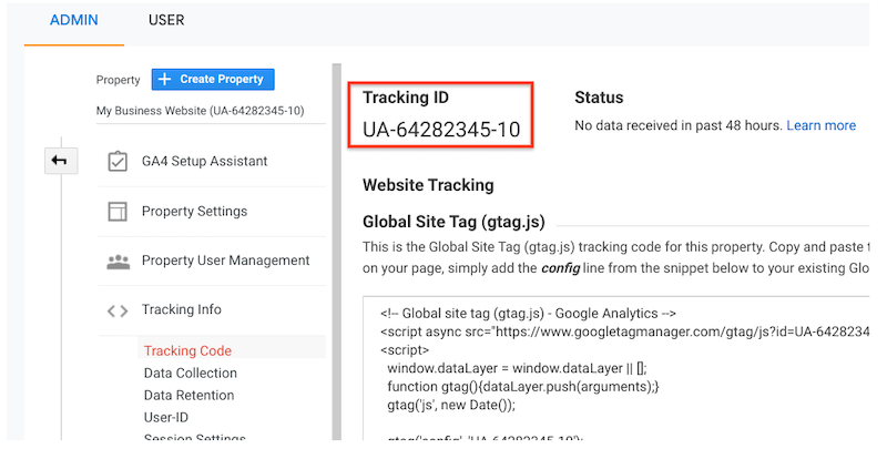 Tạo tài khoản và lấy mã theo dõi (Tracking Code) Google Analytics