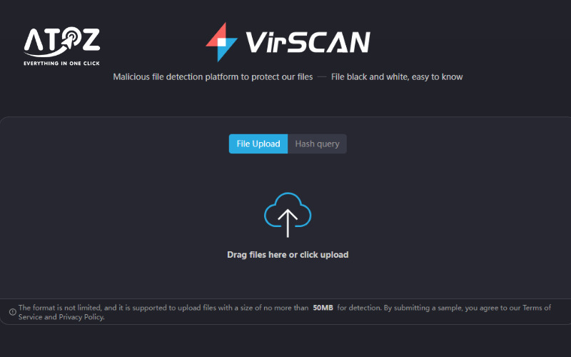 Công cụ quét mã độc website VirScan - Scan virus online