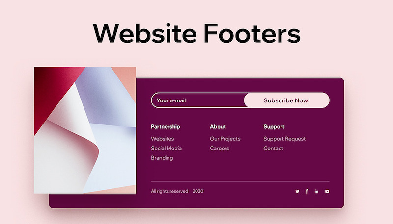Khám phá những mẫu thiết kế footer website đẹp nhất