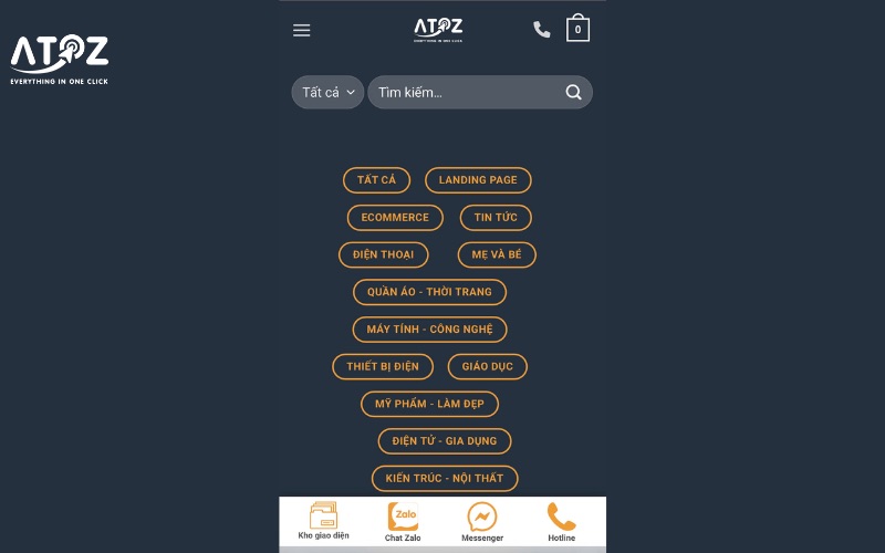Tối ưu header cho thiết bị di động