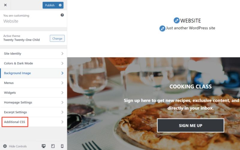 Tùy chỉnh mẫu Landing page