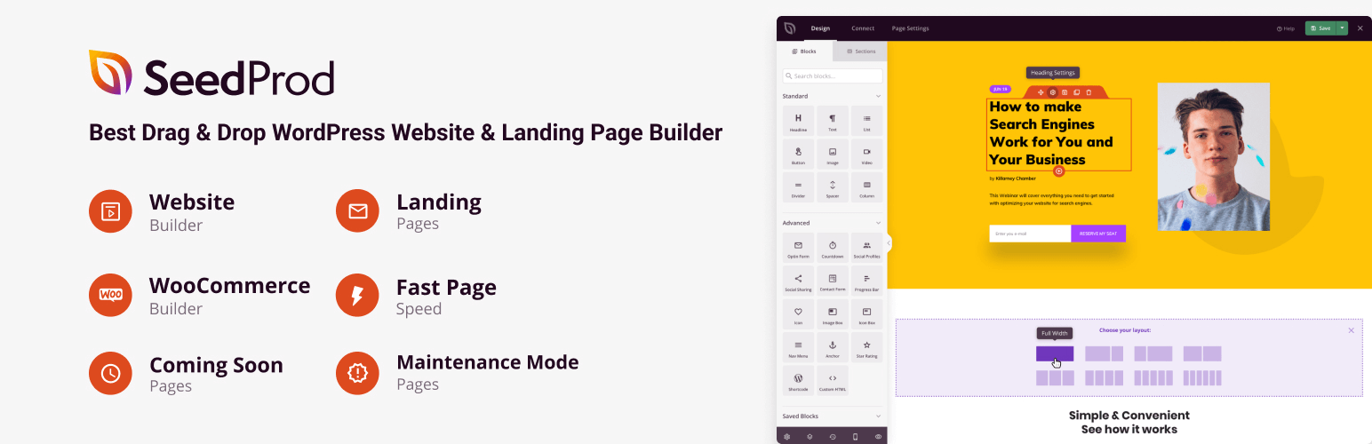 Tạo landing page WordPress với SeedProd