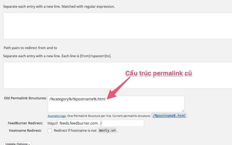 Khắc phục lỗi nhờ cấu trúc permalink