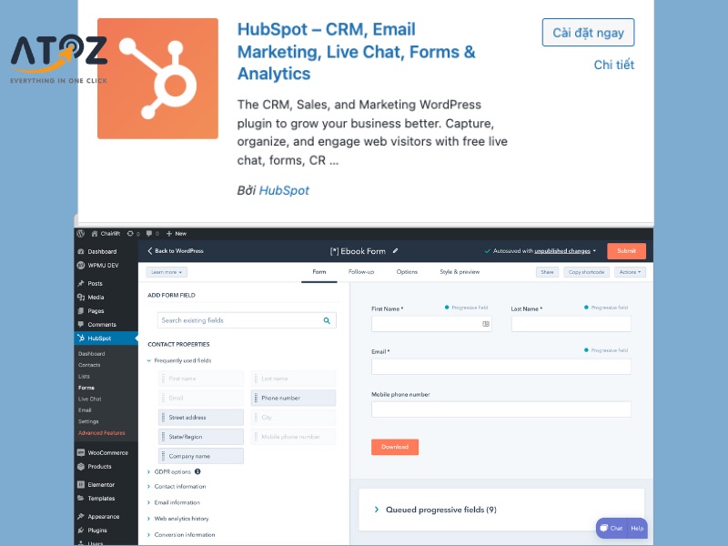 HubSpot Meetings Plugin CRM miễn phí