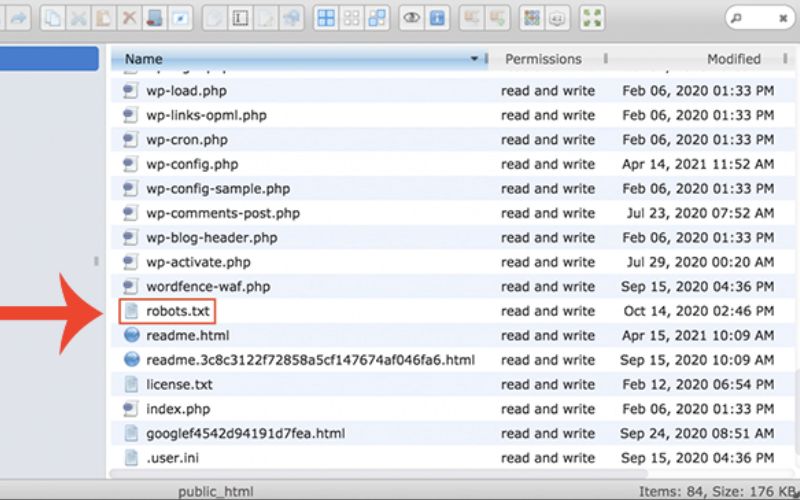 Vị trí của file robots.txt