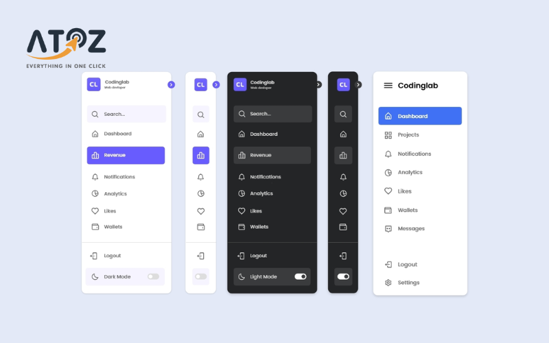 Sidebar là khu vực bên cạnh nội dung chính trên web