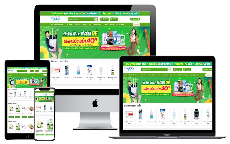 Website giúp khách dễ dàng tra cứu, so sánh và chọn mua sản phẩm y tế